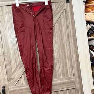 bebe Women’s Deep Red Chino jeans